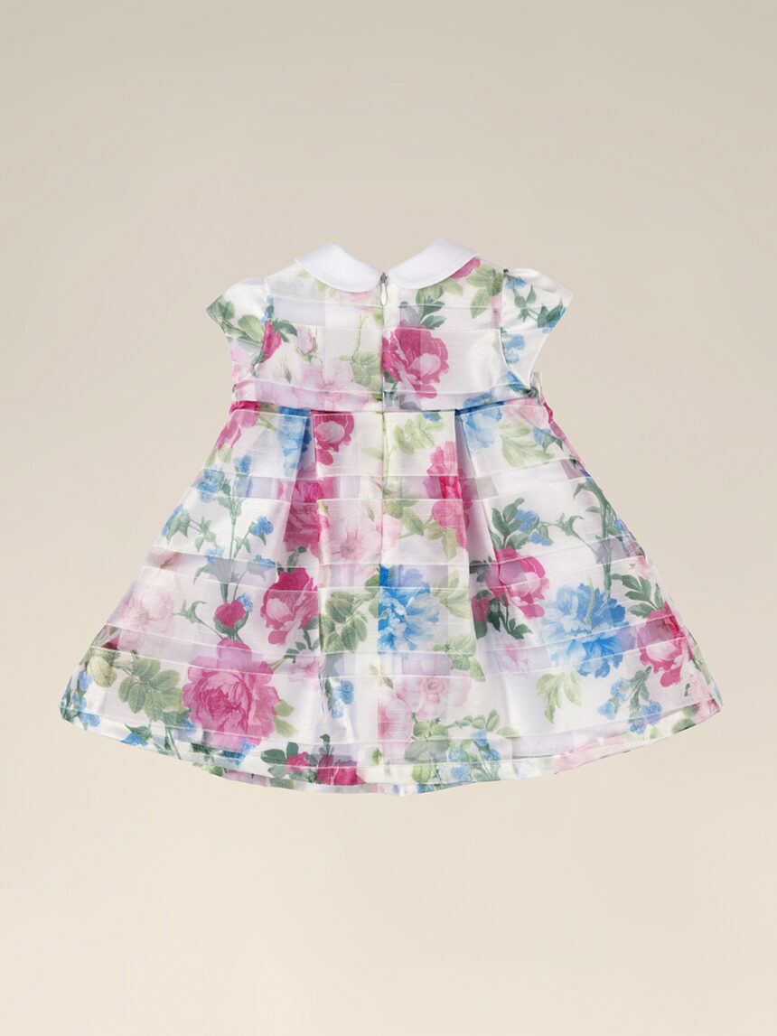 Vestido de menina em tecido floral devoré - Prénatal