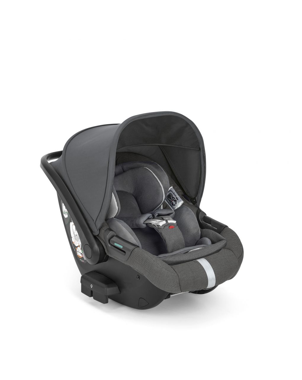 Aptica system quattro cor velvet grey com cadeira auto darwin infant recline + chassis palladio - inglesina - Inglesina