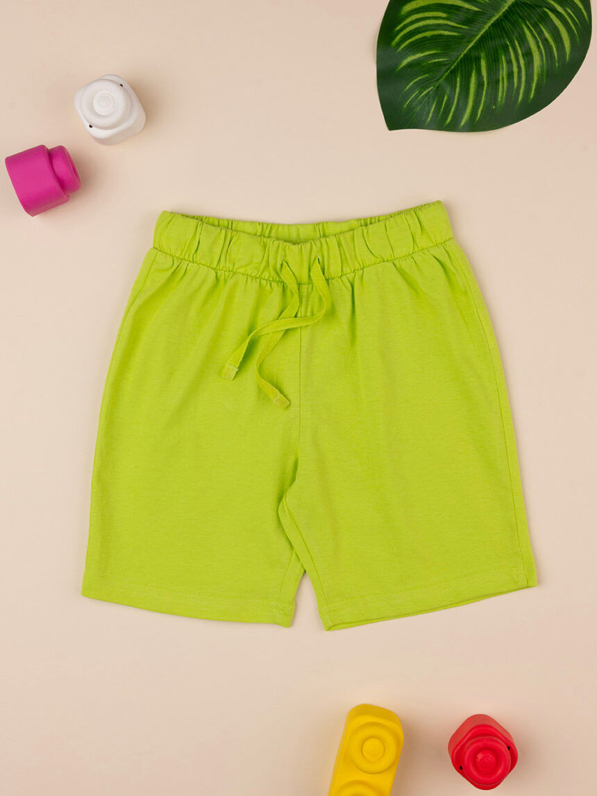 Bermudas calções bambino verde jersey - Prénatal