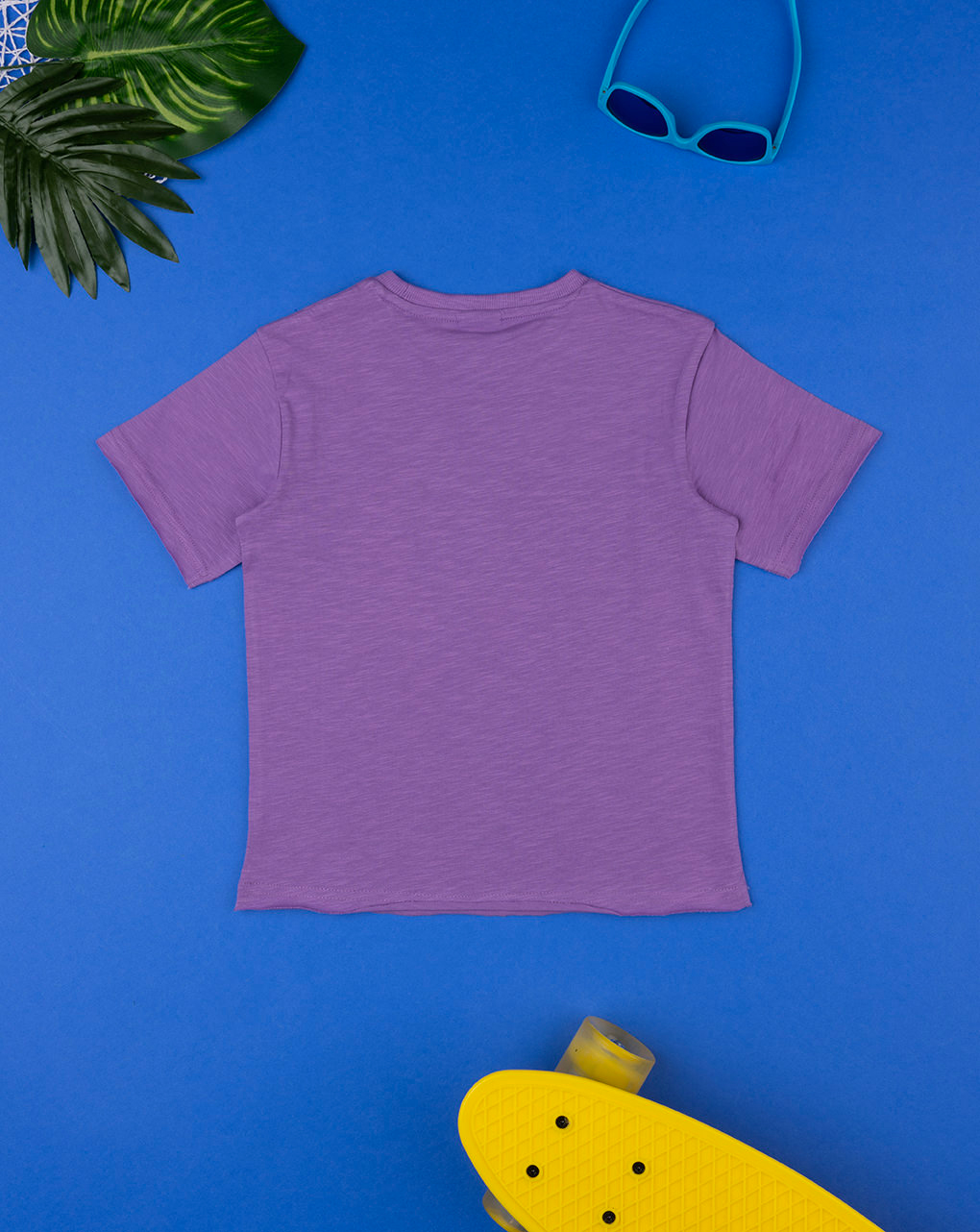 T-shirt de meia manga do rapaz lilás 'alhoa - Prénatal
