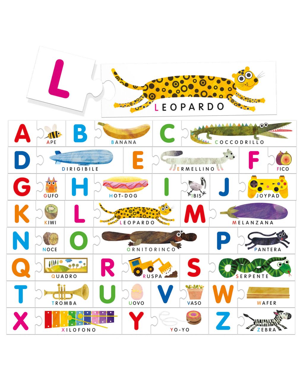 Alfabeto táctil método montessori. um jogo para aprender a ler aos três anos de idade! 3/6 anos - headu - Headu