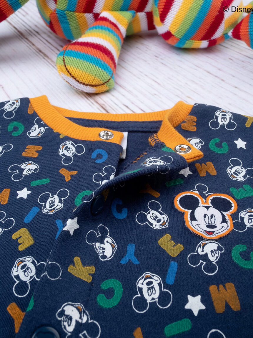 Fato de dormir do mickey mouse' para bebé azul - Prénatal