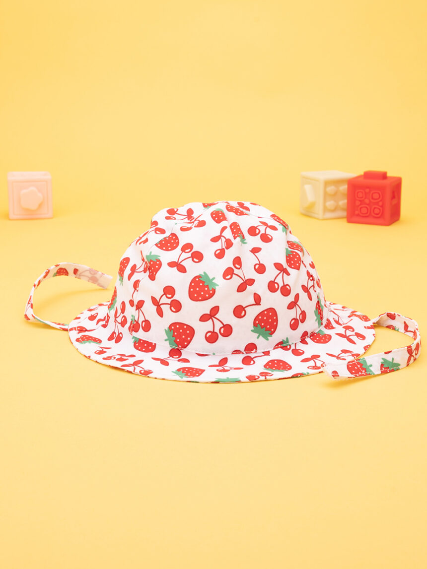 Chapéu de verão de morangos para raparigas - Prénatal