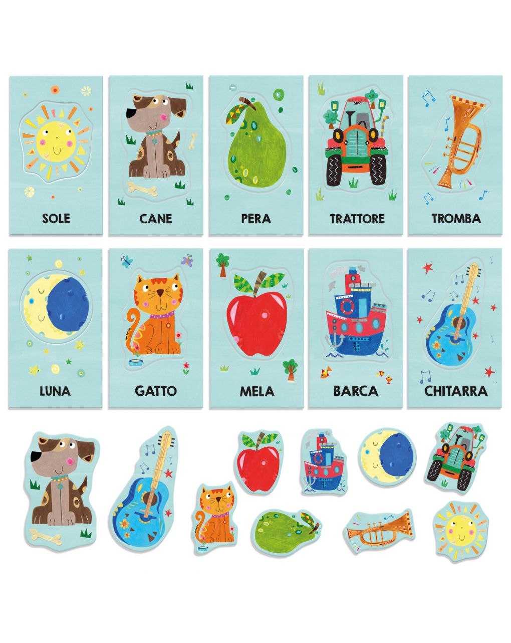 Flashcards para bebés método montessori. ouça e pronuncie as primeiras palavras! 1/3 anos - headu - Headu
