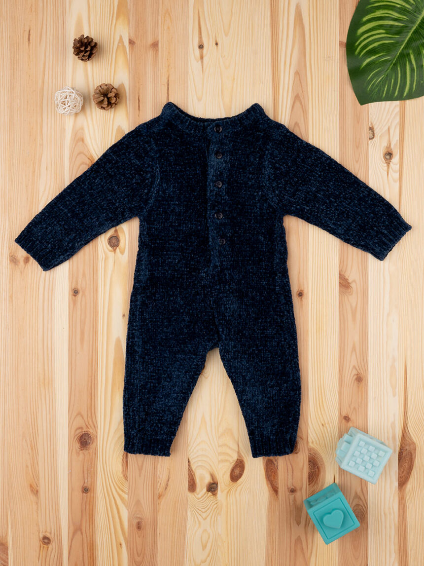 Fato de dormir tricot azul bebé - Prénatal
