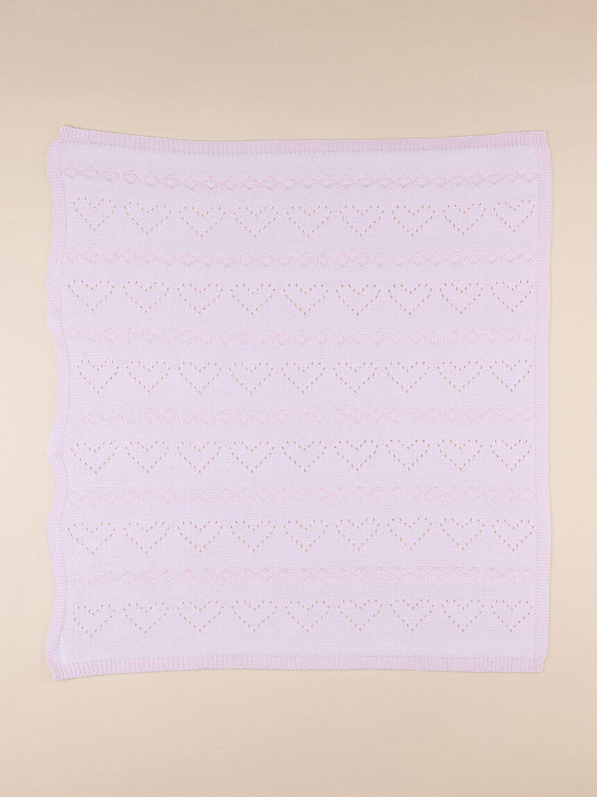 Berço/carrycot de verão de tricot rosa - Prénatal