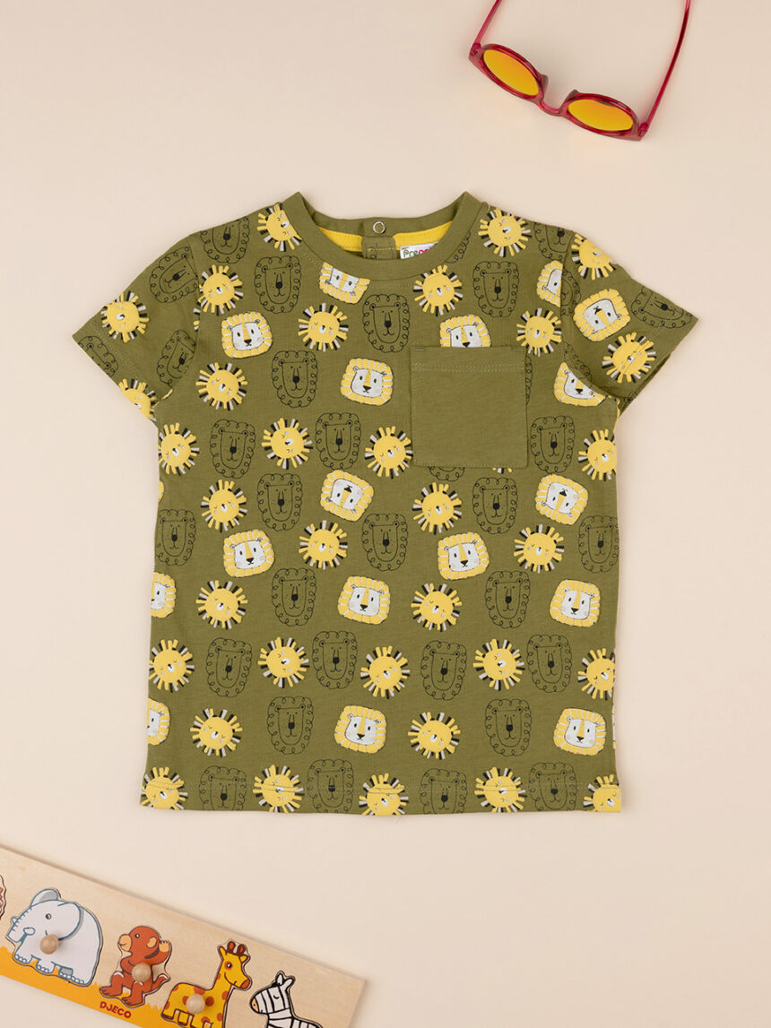 T-shirt de manga curta para bebé da selva - Prénatal