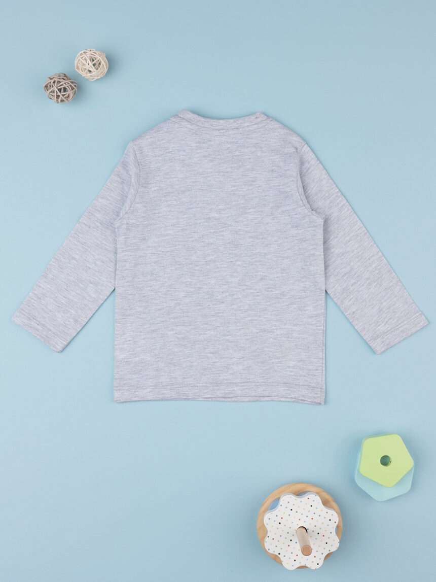 T-shirt cinzenta "teddy" para criança - Prénatal