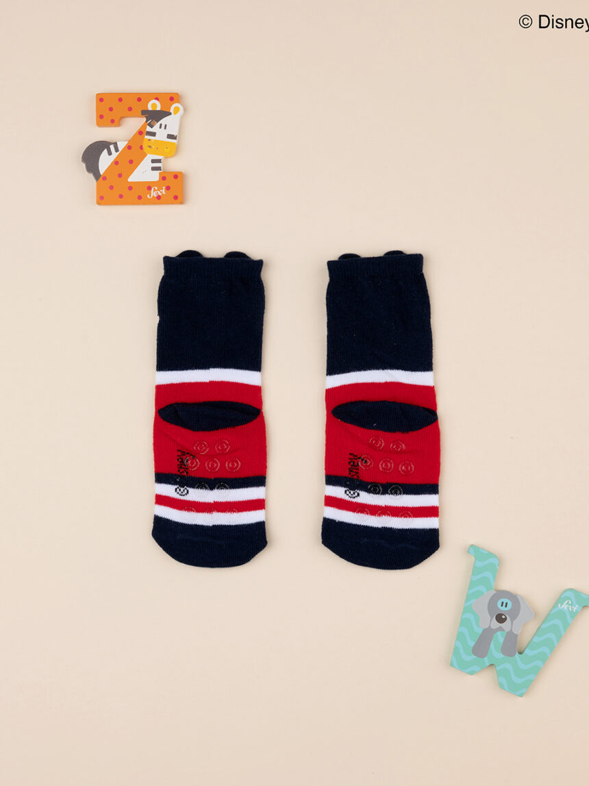 Meias antiderrapantes para bebé disney mickey mouse - Prénatal