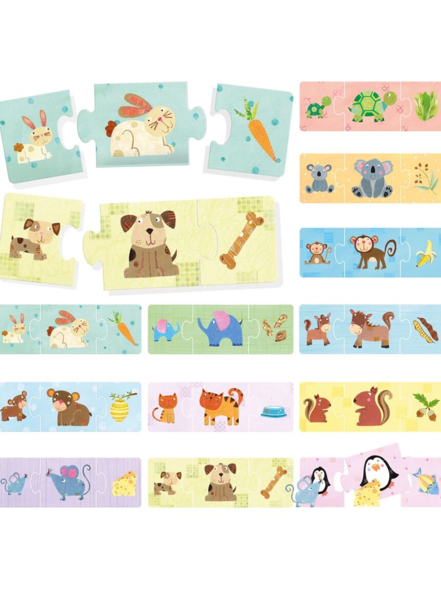 Cachorros & filhotes de cachorro. um jogo lógico para bebés 2/4 anos - headu - Headu