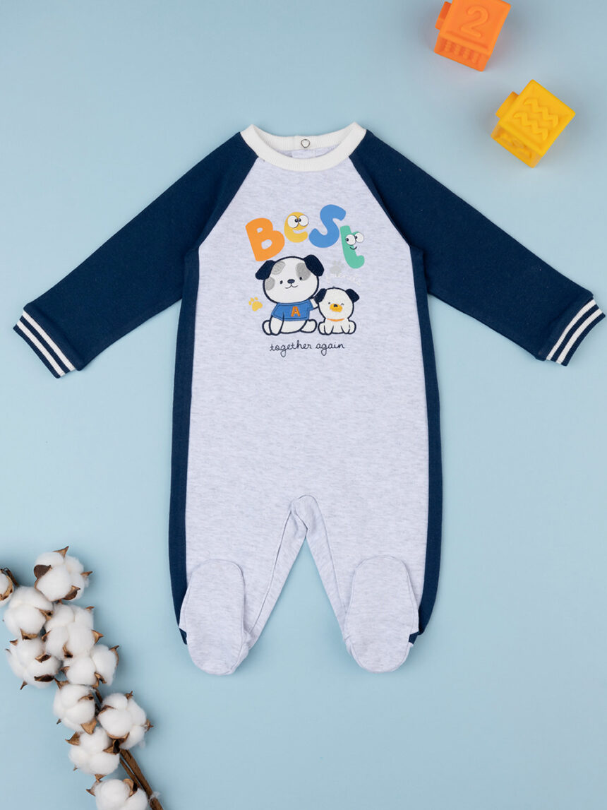 Fato de dormir "best" cinzento/azul para bebé - Prénatal