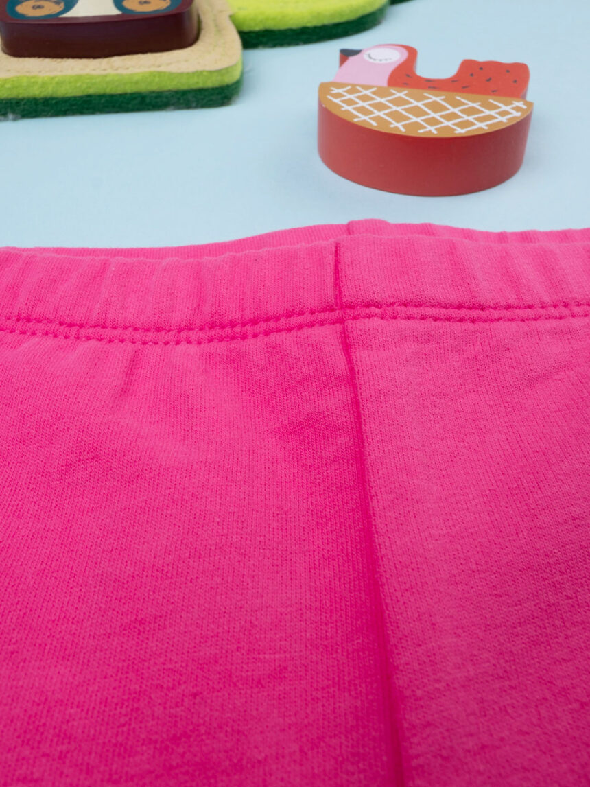 Legging de pelúcia cor-de-rosa para bebé - Prénatal