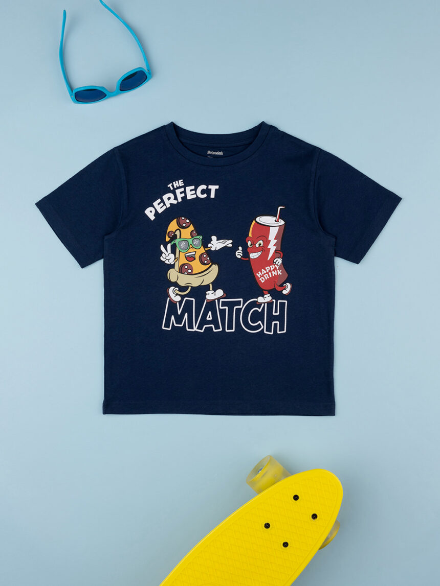 T-shirt de manga curta do rapaz com estampado - Prénatal