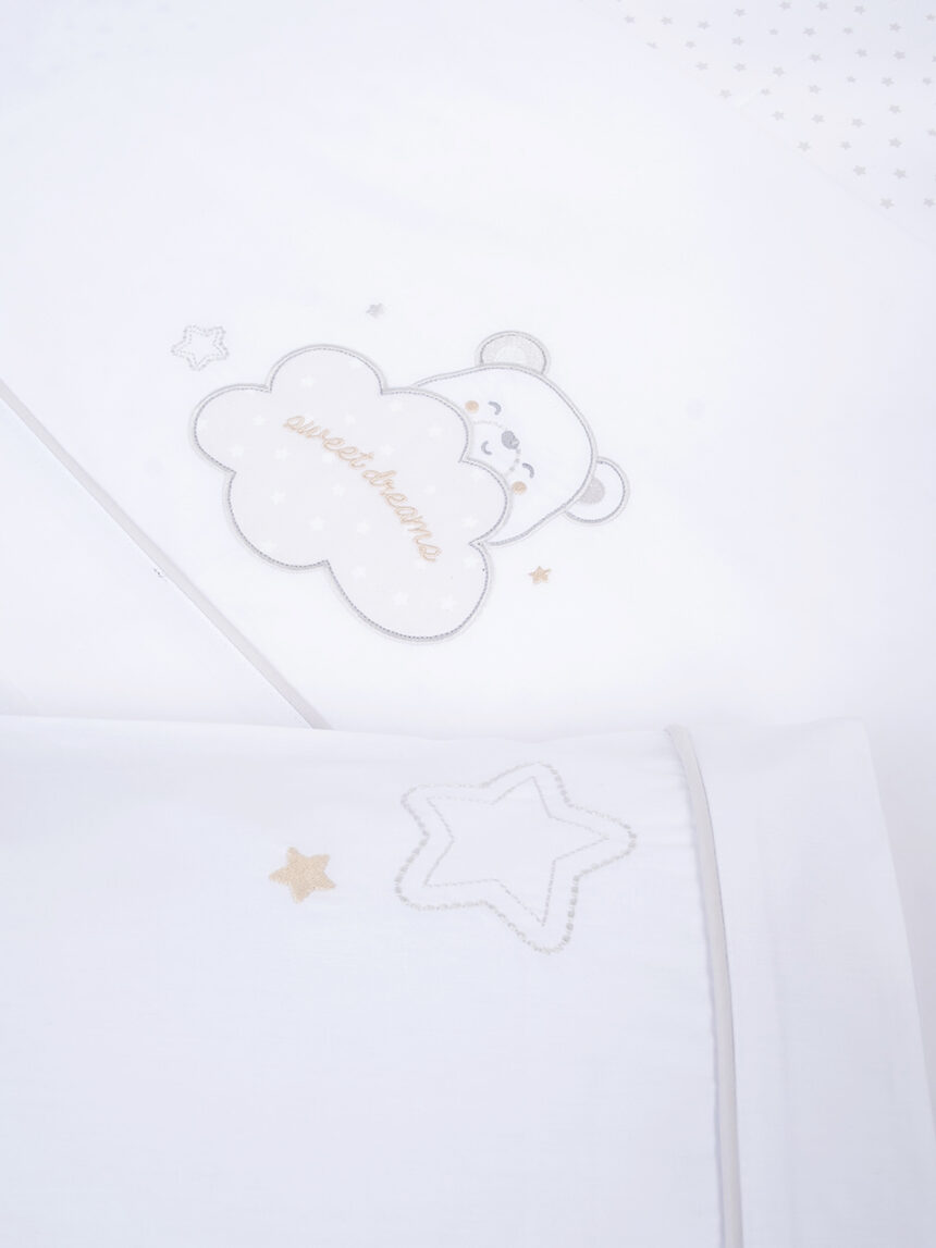 Conjunto de cama de 3 peças "urso com nuvem - Prénatal