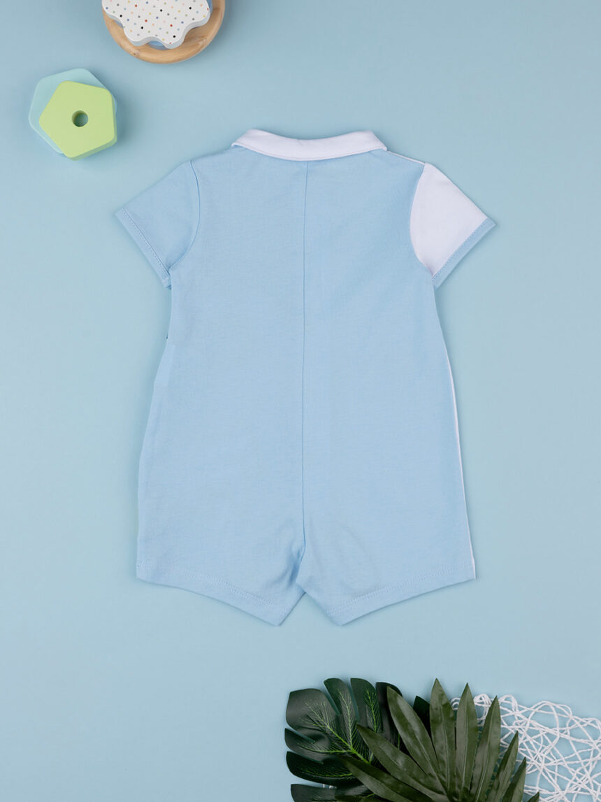 Pijamas de verão de uma só peça de hipopótamo bebé - Prénatal