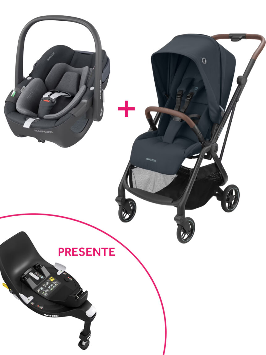 Carrinho de bebé maxi-cosi leona 2 e cadeira pebble 360 car seat + base family fix 360  gratis. - Maxi-Cosi