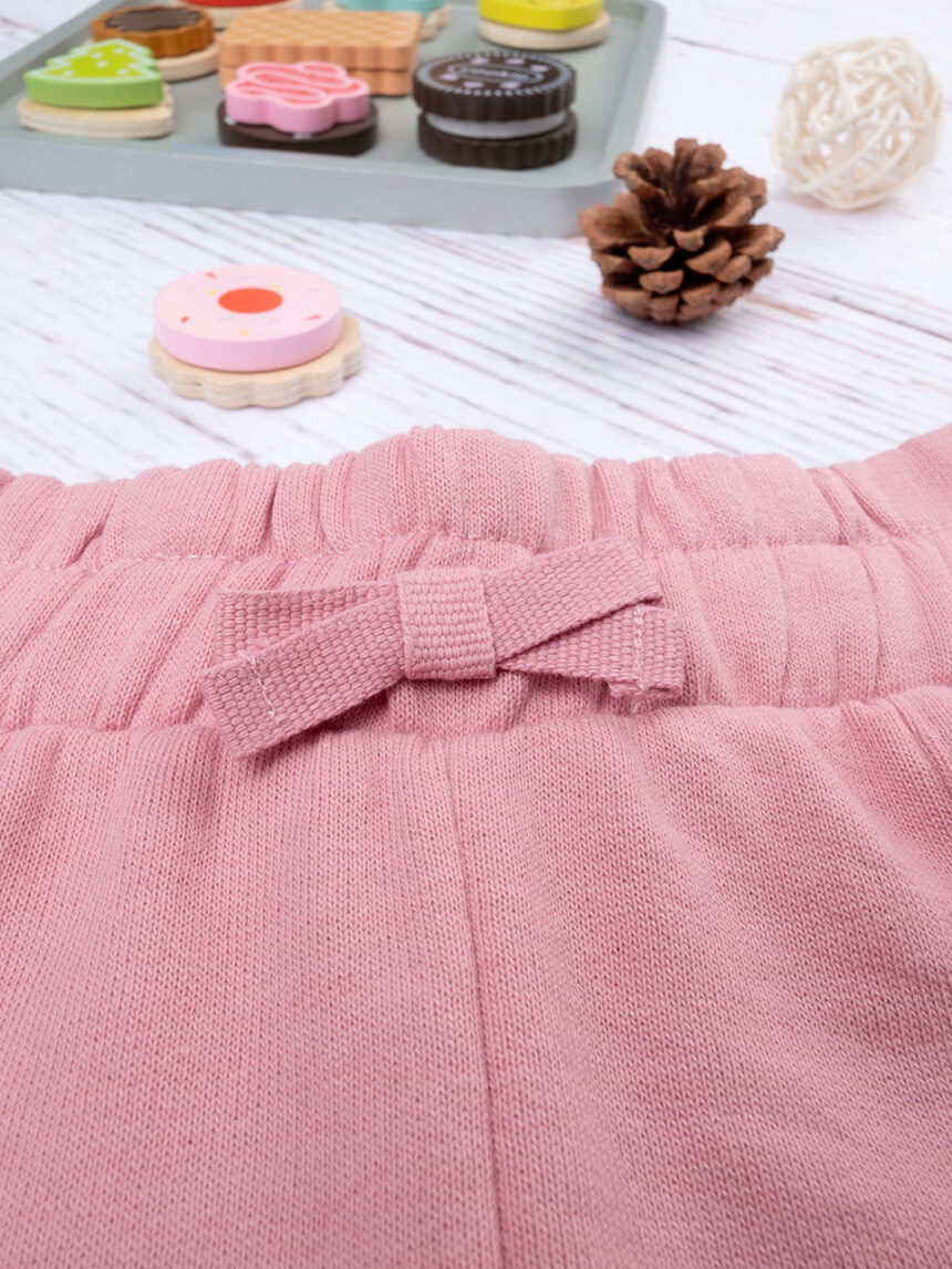 Calças casuais de felpo para rapariga cor-de-rosa - Prénatal