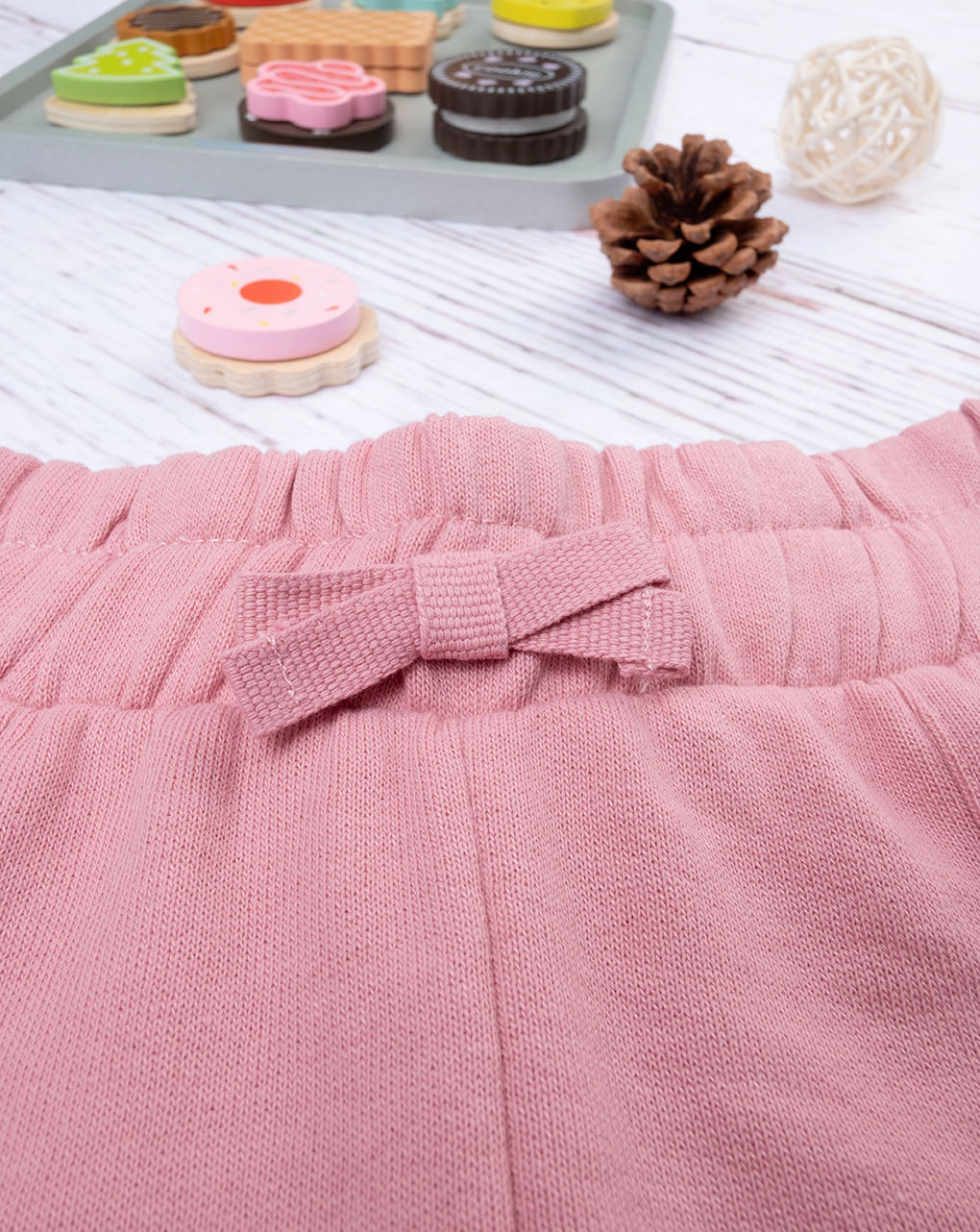 Calças casuais de felpo para rapariga cor-de-rosa - Prénatal