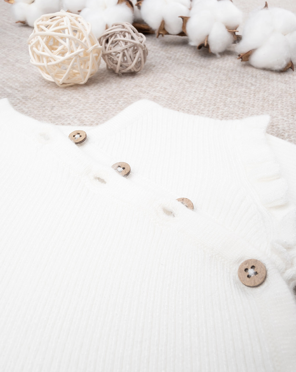 Macacão de tricot para menina - Prénatal