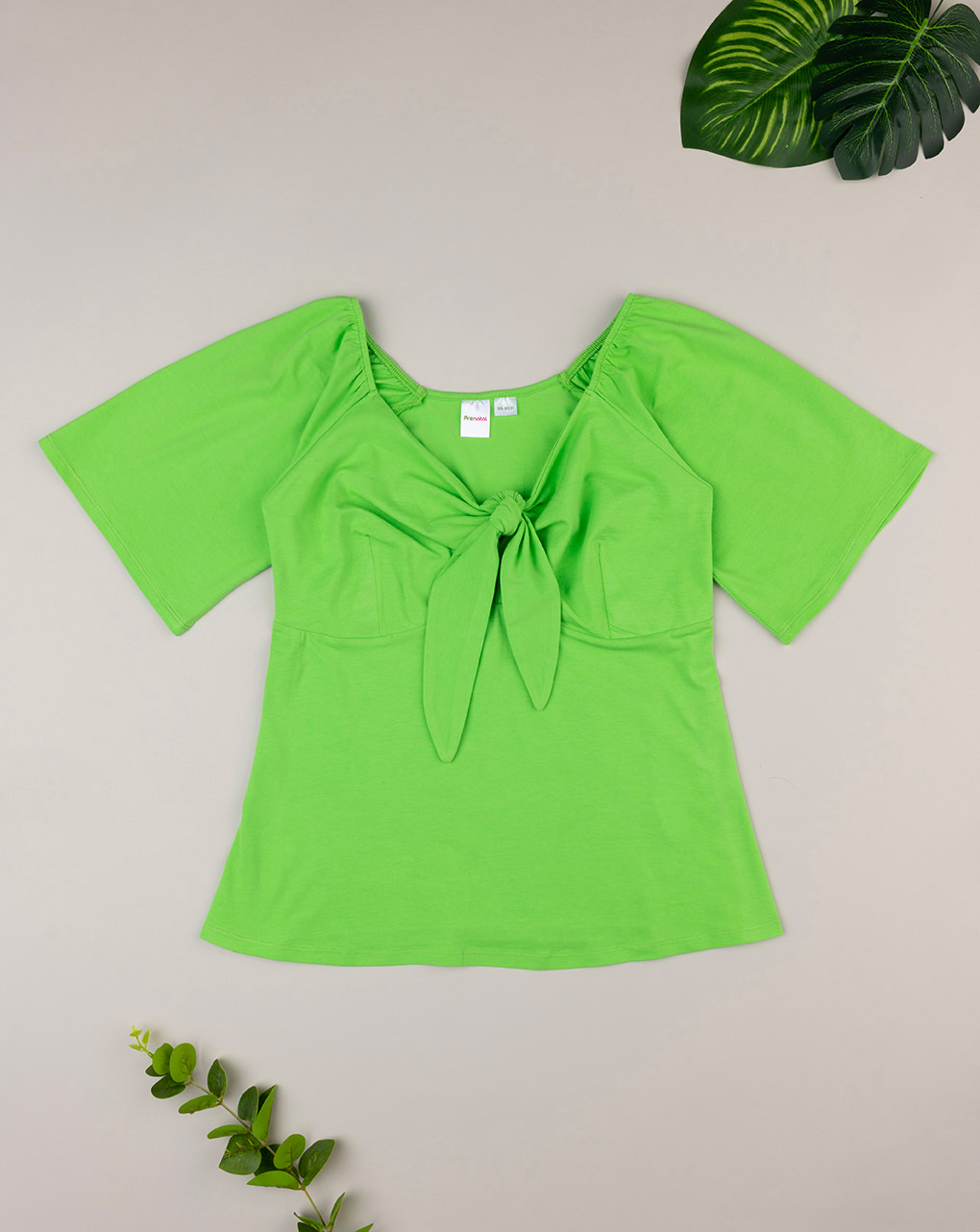 T-shirt de enfermagem com laço verde - Prénatal