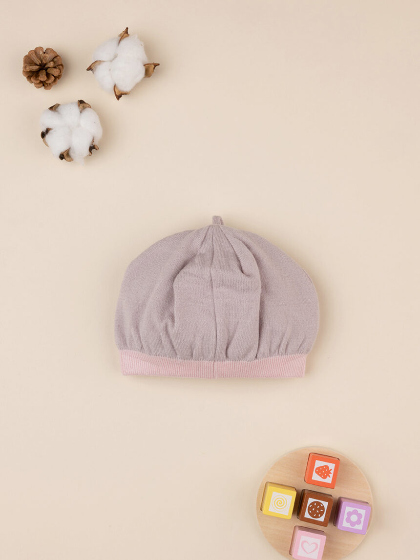 Chapéu tricot rosa para rapariga - Prénatal