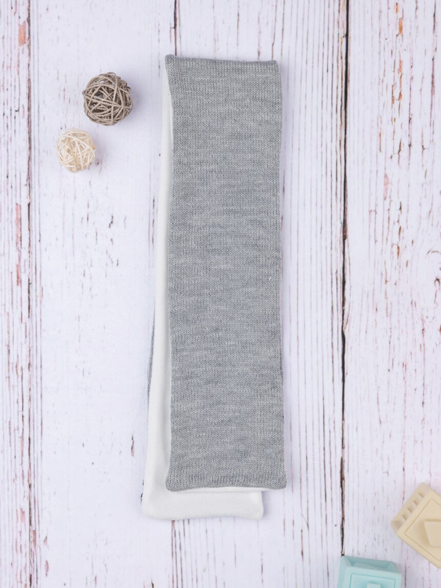 Cachecol para bebé em tricot cinzento - Prénatal