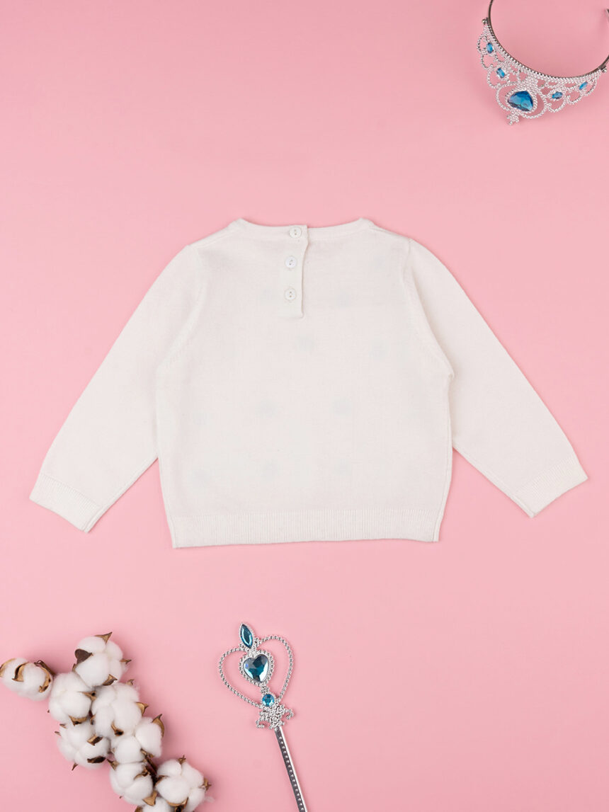 Camisola de tricot creme para rapariga - Prénatal