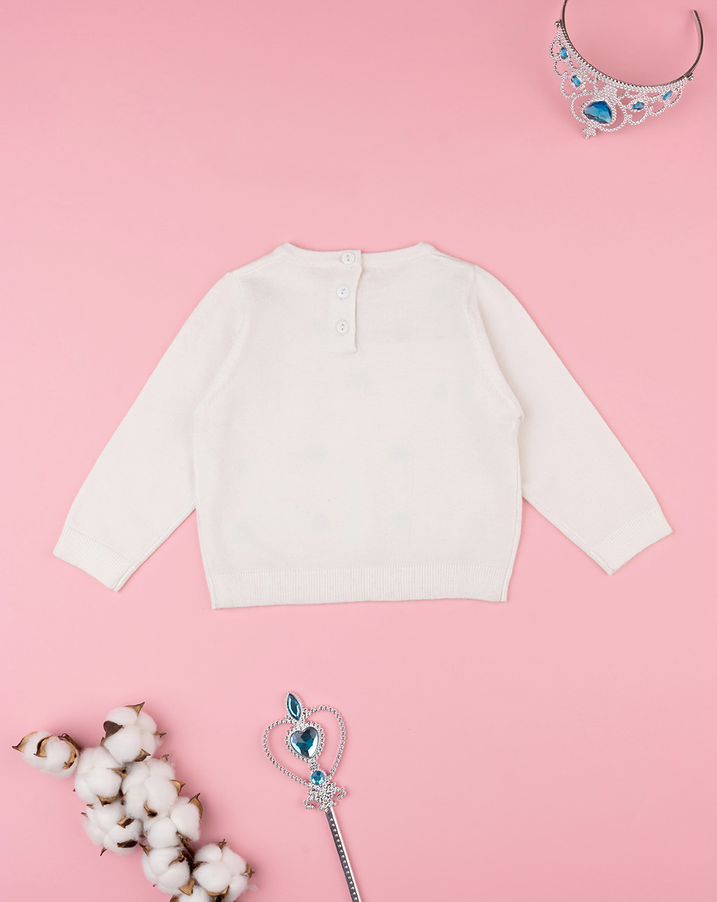 Camisola de tricot creme para rapariga - Prénatal