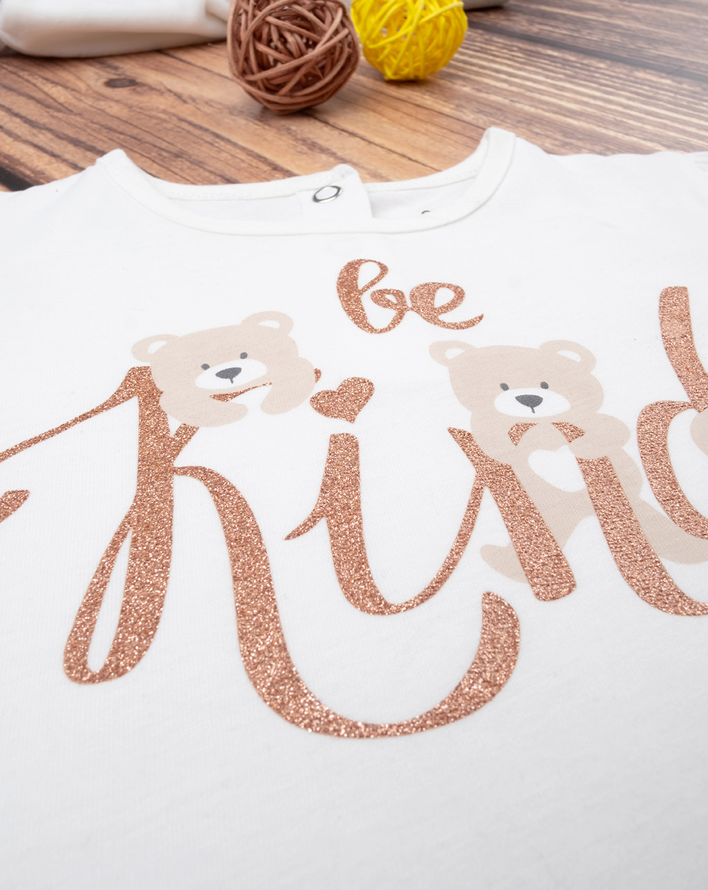 T-shirt "teddy be kind" de manga comprida para rapariga - Prénatal