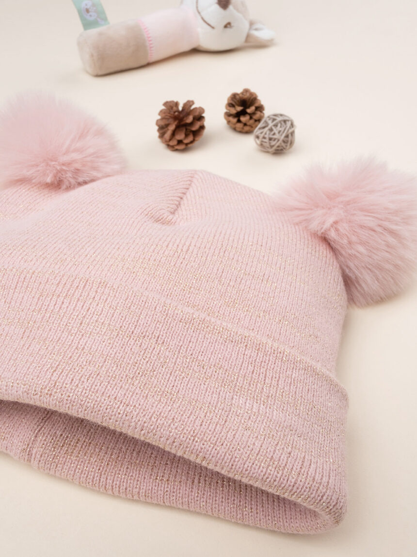 Chapéu de lurex cor-de-rosa para rapariga - Prénatal