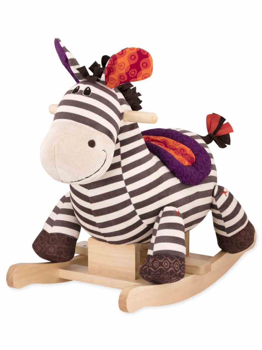 Baloiço zebra - cadeira de baloiço de madeira 18+ meses - b.toys - B. Toys