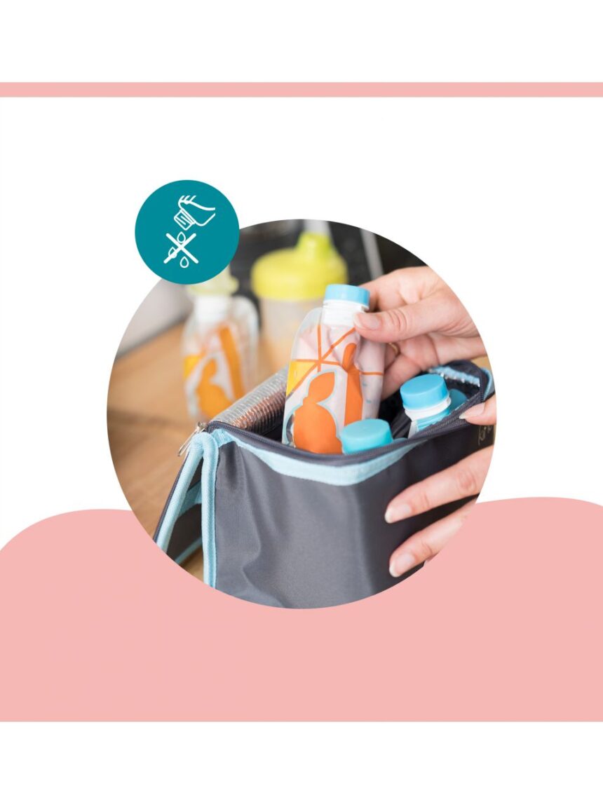 Babymoov starter kit foodii™ com sacos reutilizáveis - Babymoov