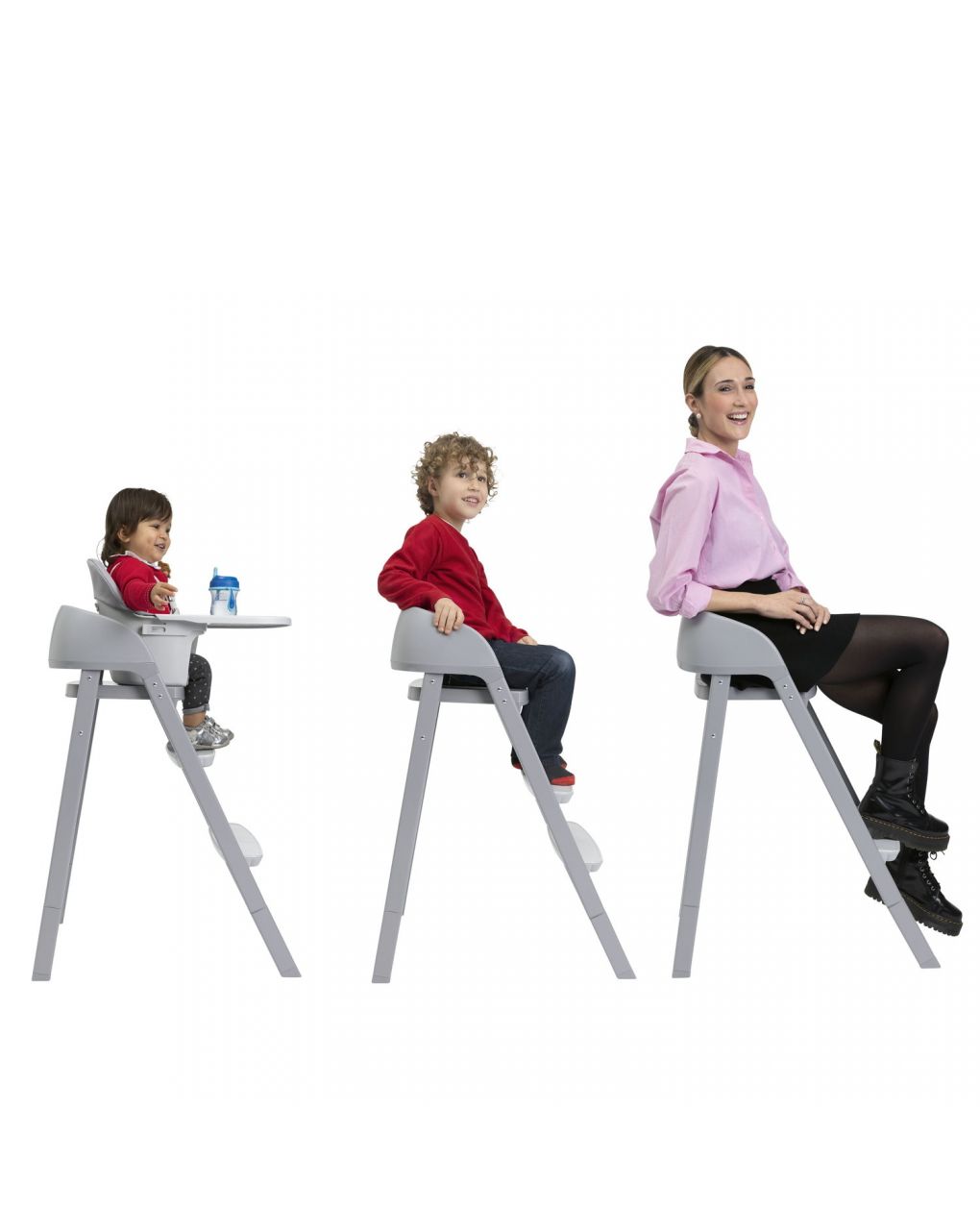 Cadeira evolutiva crescendo up cor turin cinza re-lux - chicco - Chicco