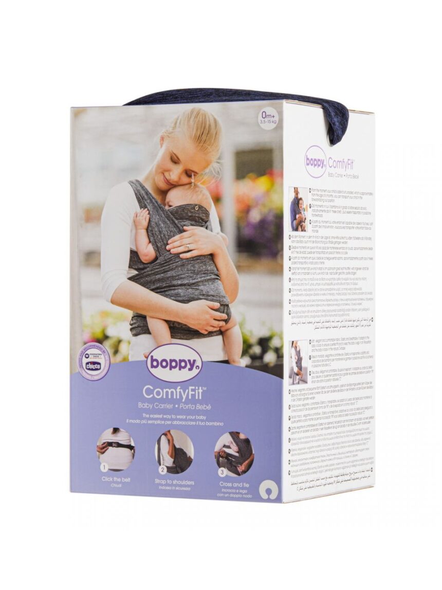 Boppy ajustar comfyfit portabebè carvão vegetal - Prenatal