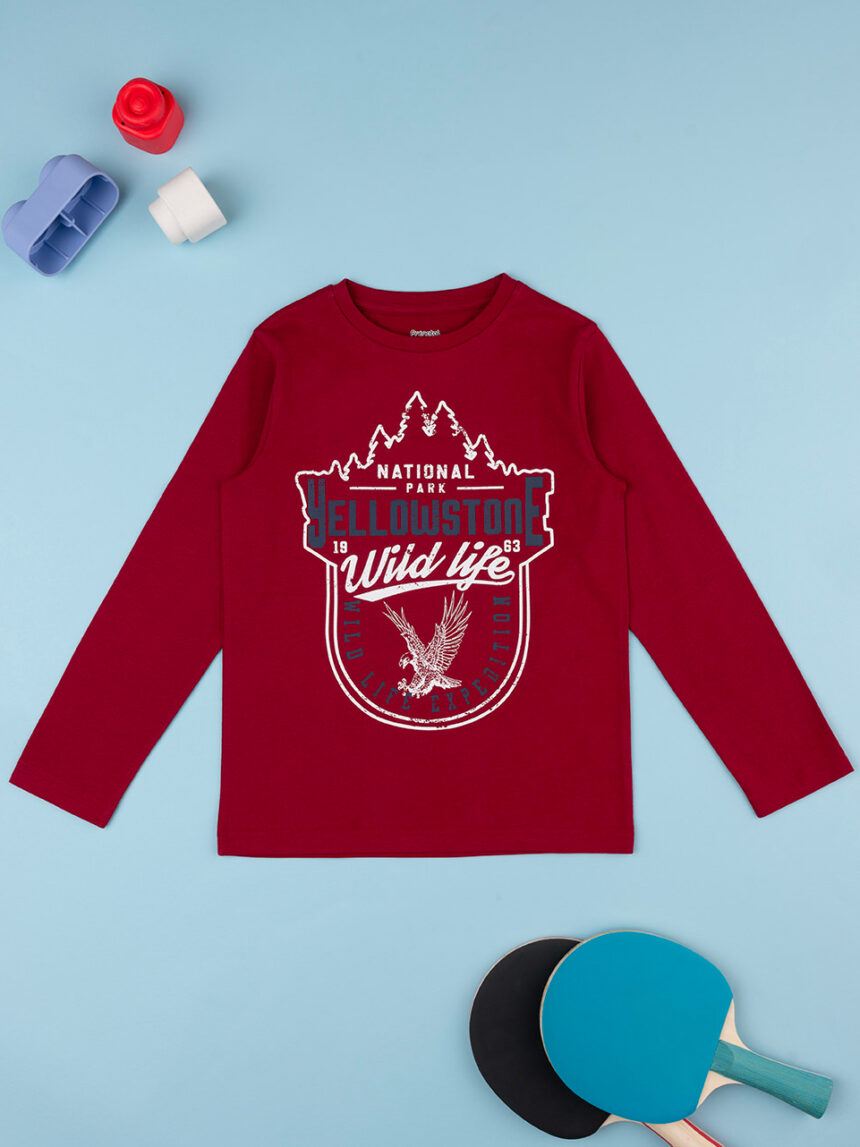 T-shirt bimbo bordeaux - Prénatal