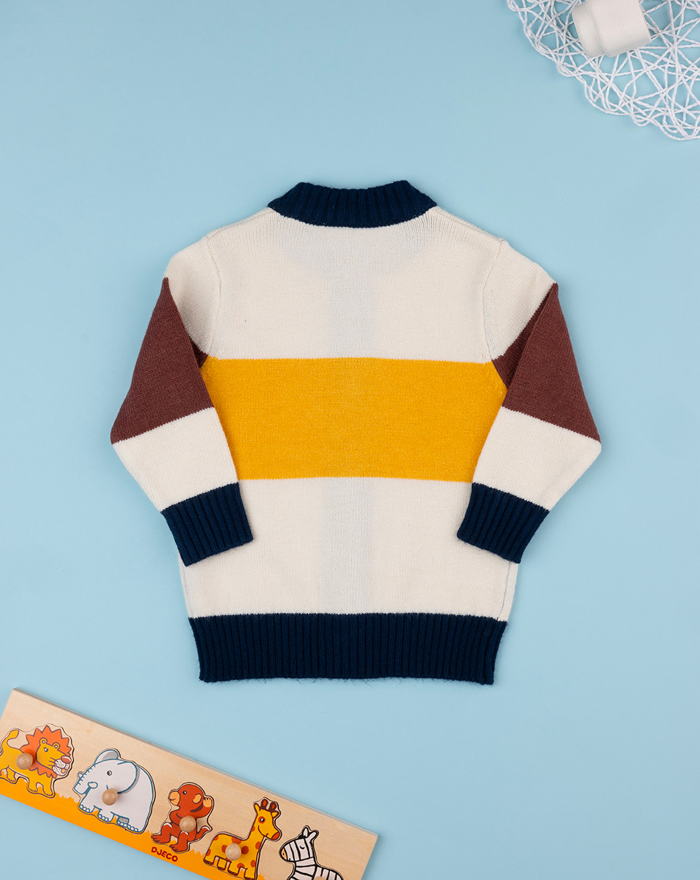 Casaco de tricô multicolorido para bebé - Prénatal