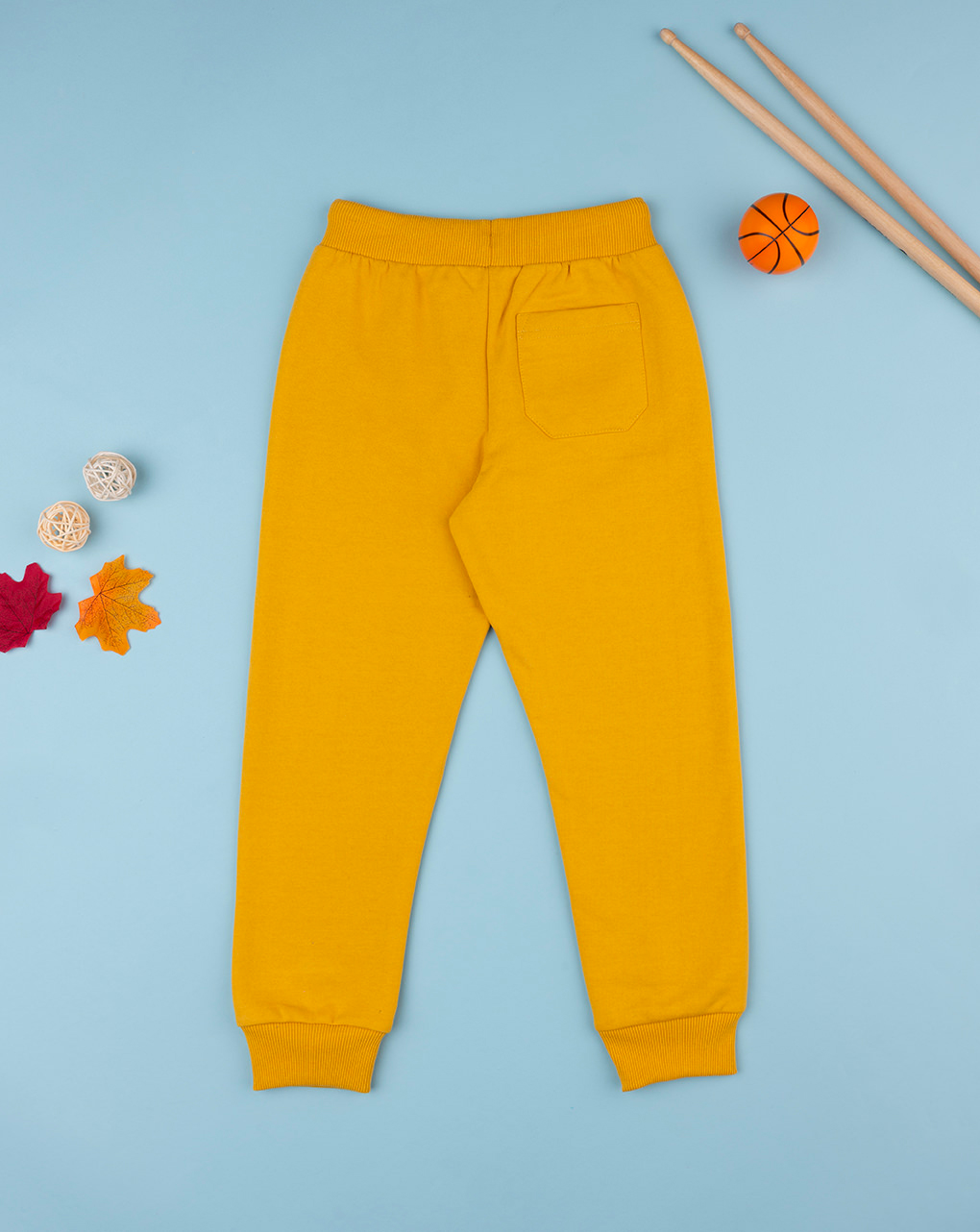 Calças de lã para criança amarelas - Prénatal