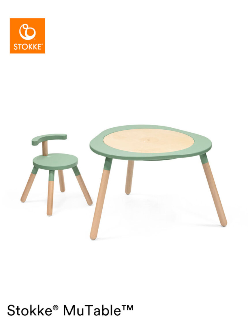 Mesa de brincar stokke® mutable™ v2 verde trevo - Stokke