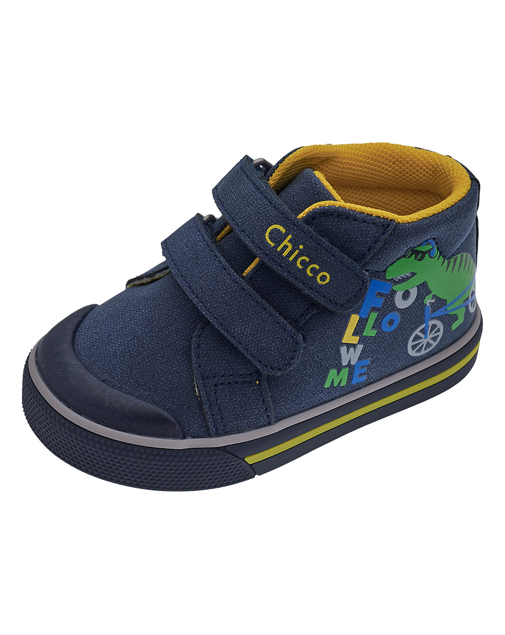 Sapato azul bebé com velcro chicco geffey - Chicco