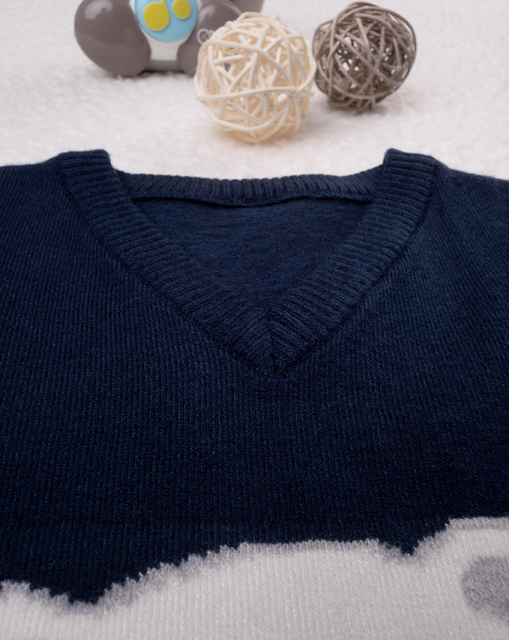 Elegante colete de tricot para bebé - Prénatal