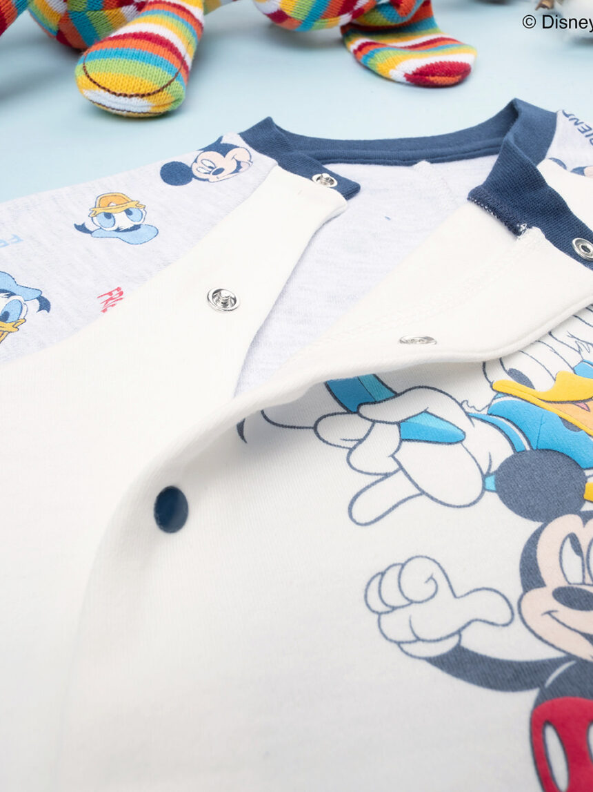 Pijama de bebé "mickey mouse" em algodão orgânico - Prénatal