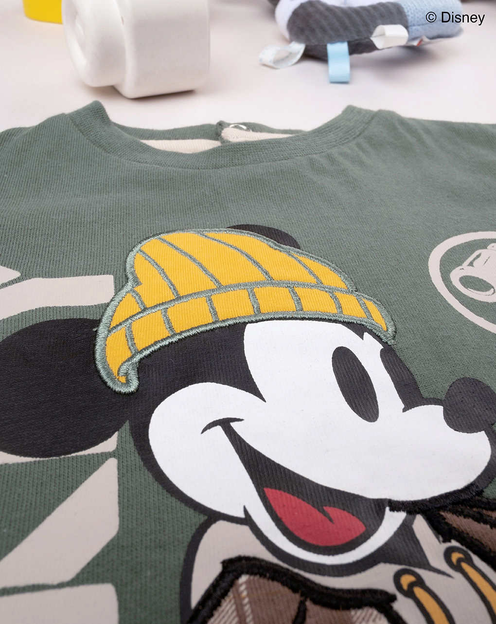 T-shirt para criança verde "mickey mouse" - Prénatal
