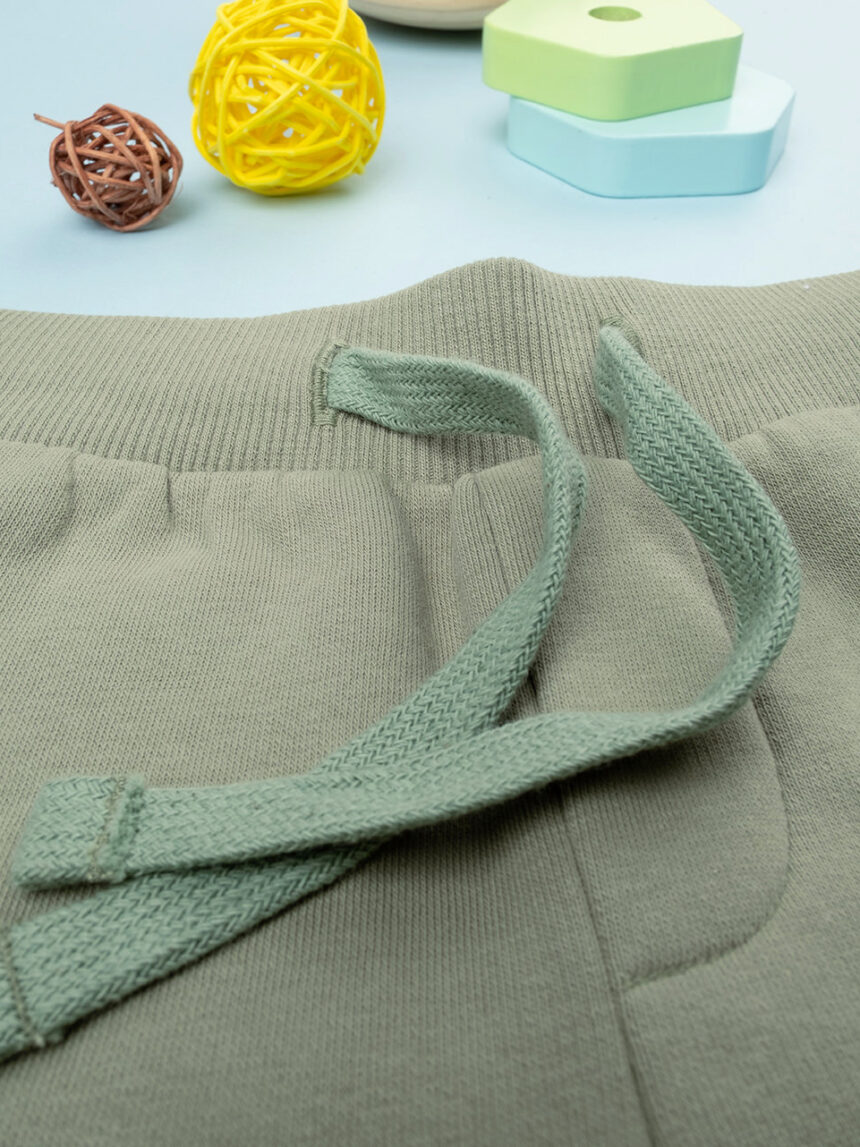 Calças de lã verde bebé - Prénatal