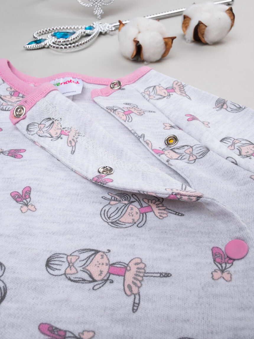 Pijama rosa para bebé menina "bailarinas - Prénatal