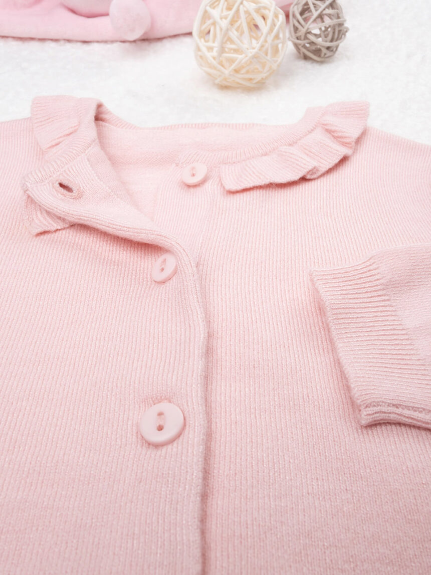 Casaco de malha tricot bimba rosa - Prénatal