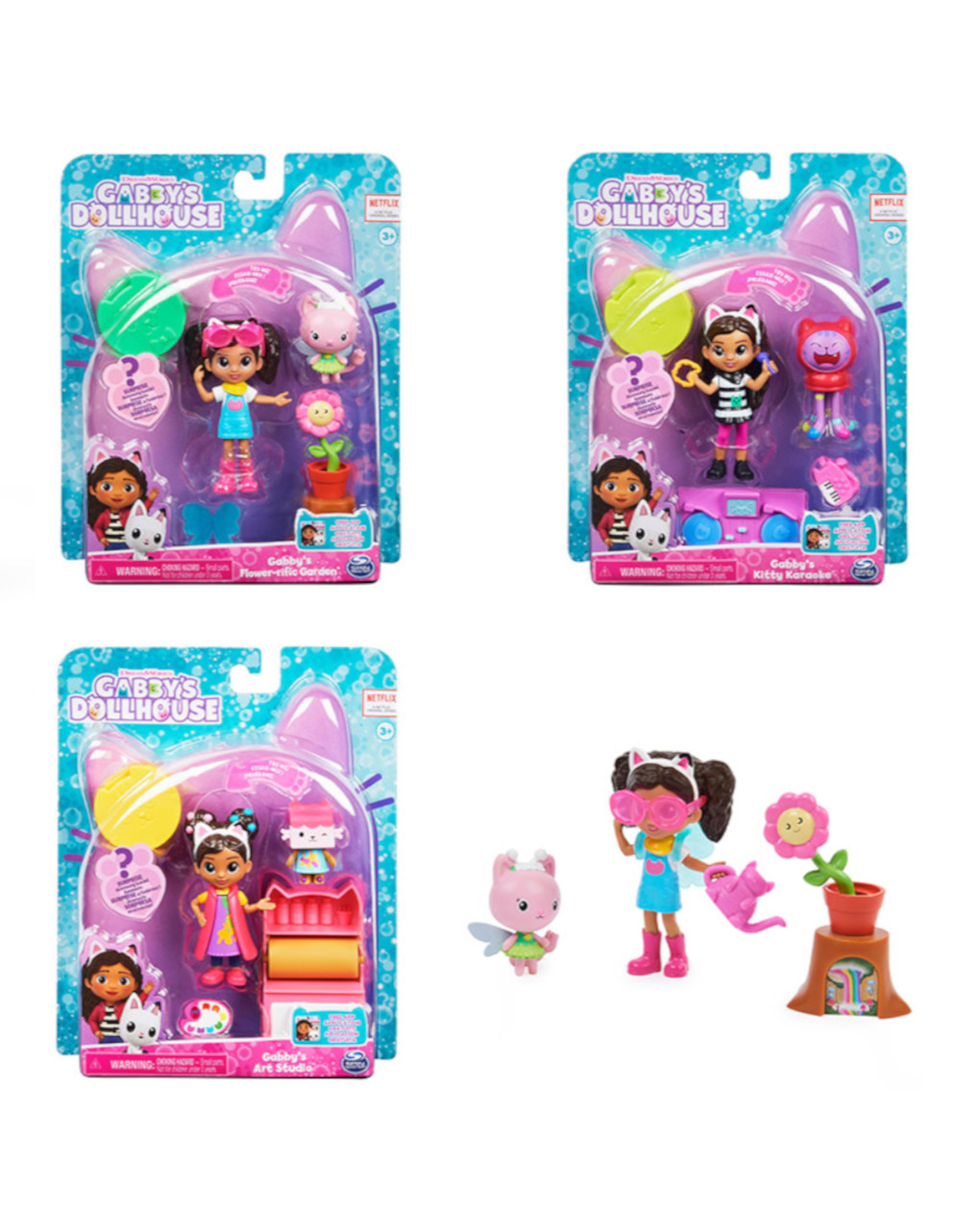 Gabby's dollhouse - pack 2 personagens e acessórios (artigos variados) - spin master - Gabby