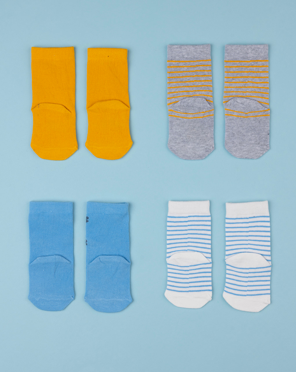 Conjunto de 4 meias multicoloridas para criança - Prénatal