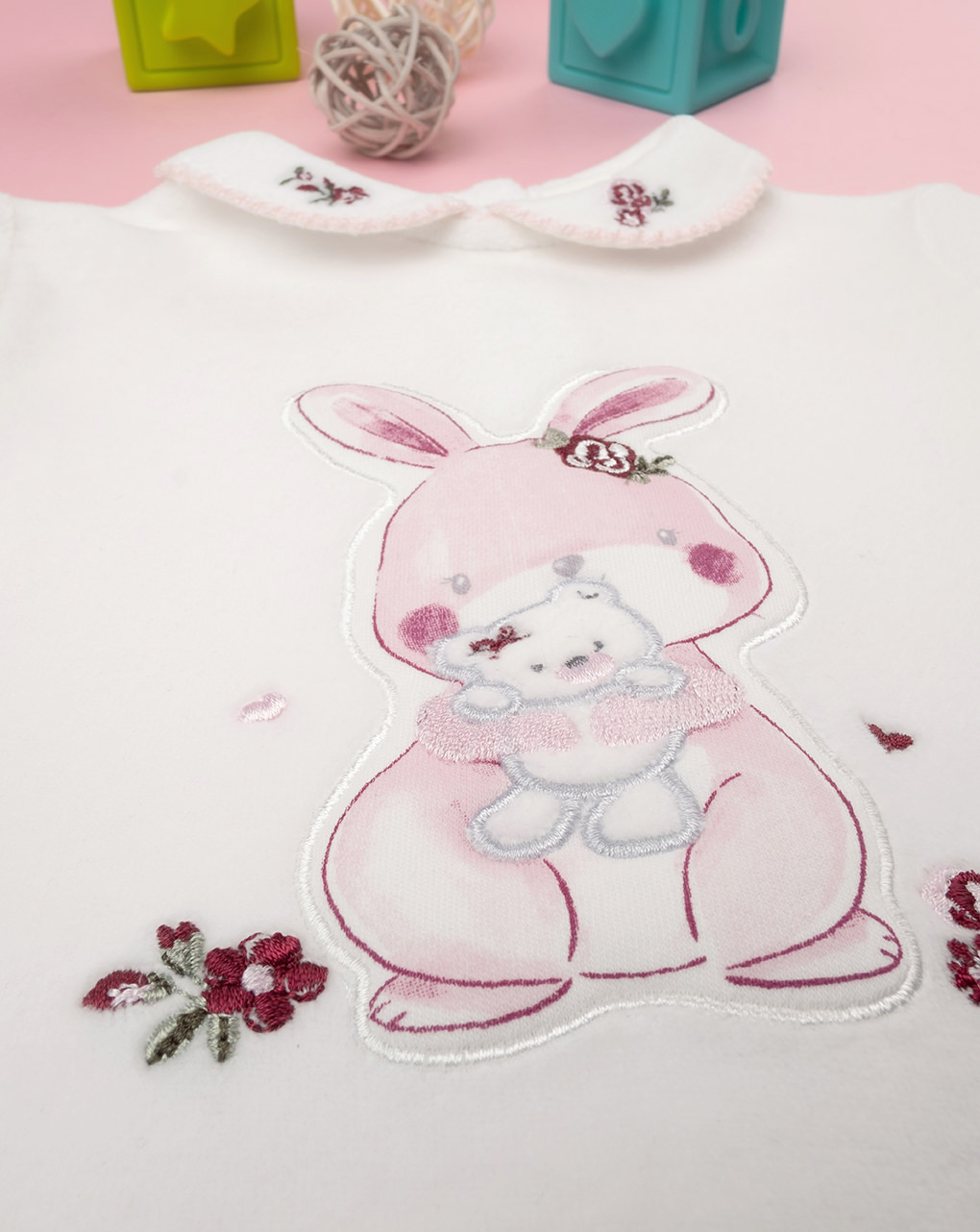Fato "flores" em chenille para bebé recém-nascido - Prénatal