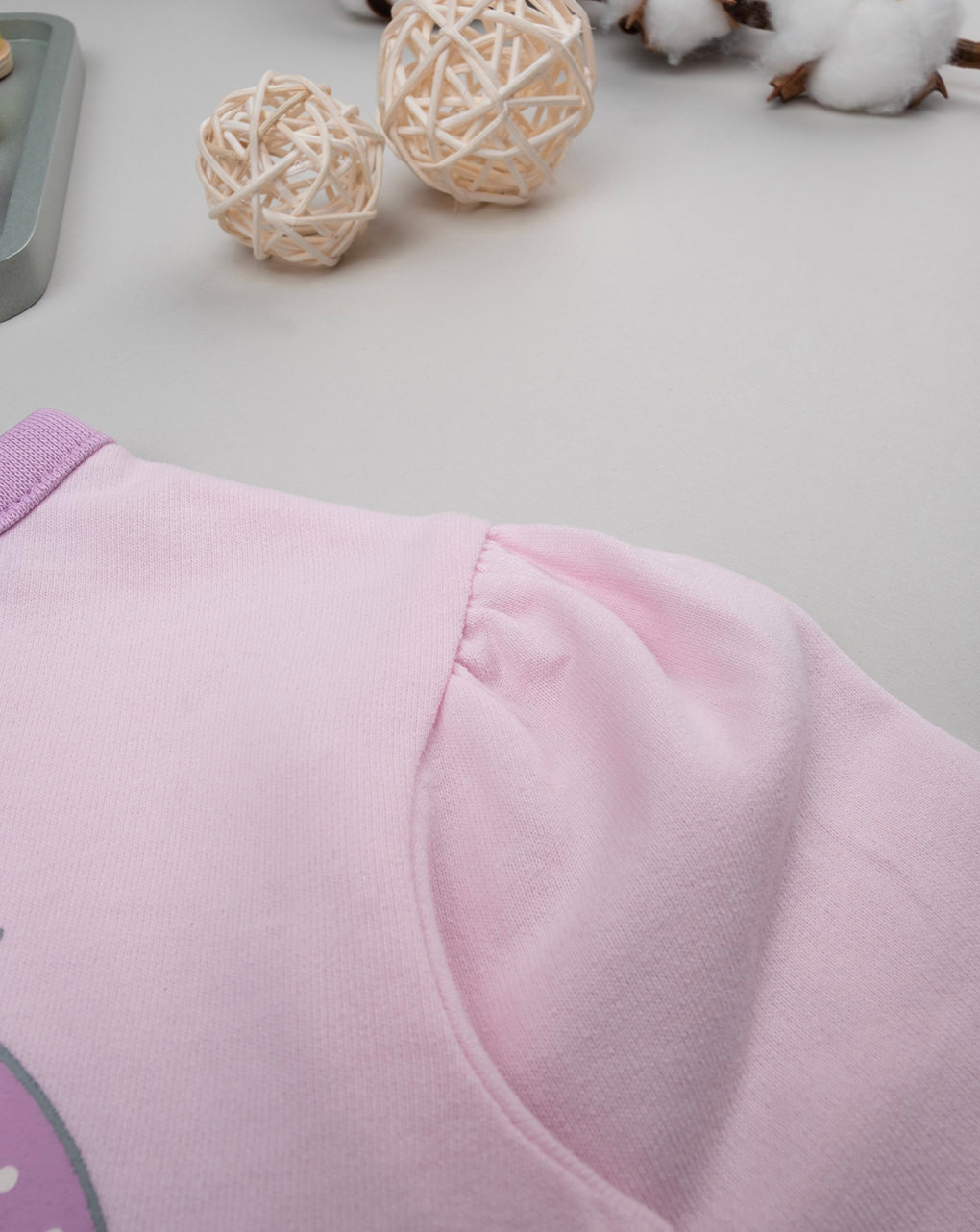 Pijama rosa e lilás para bebé menina - Prénatal
