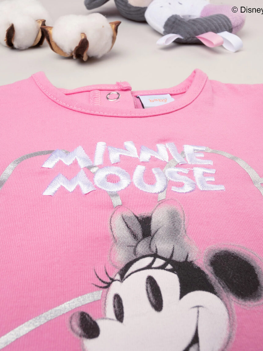 T-shirt "minnie" menina cor-de-rosa - Prénatal